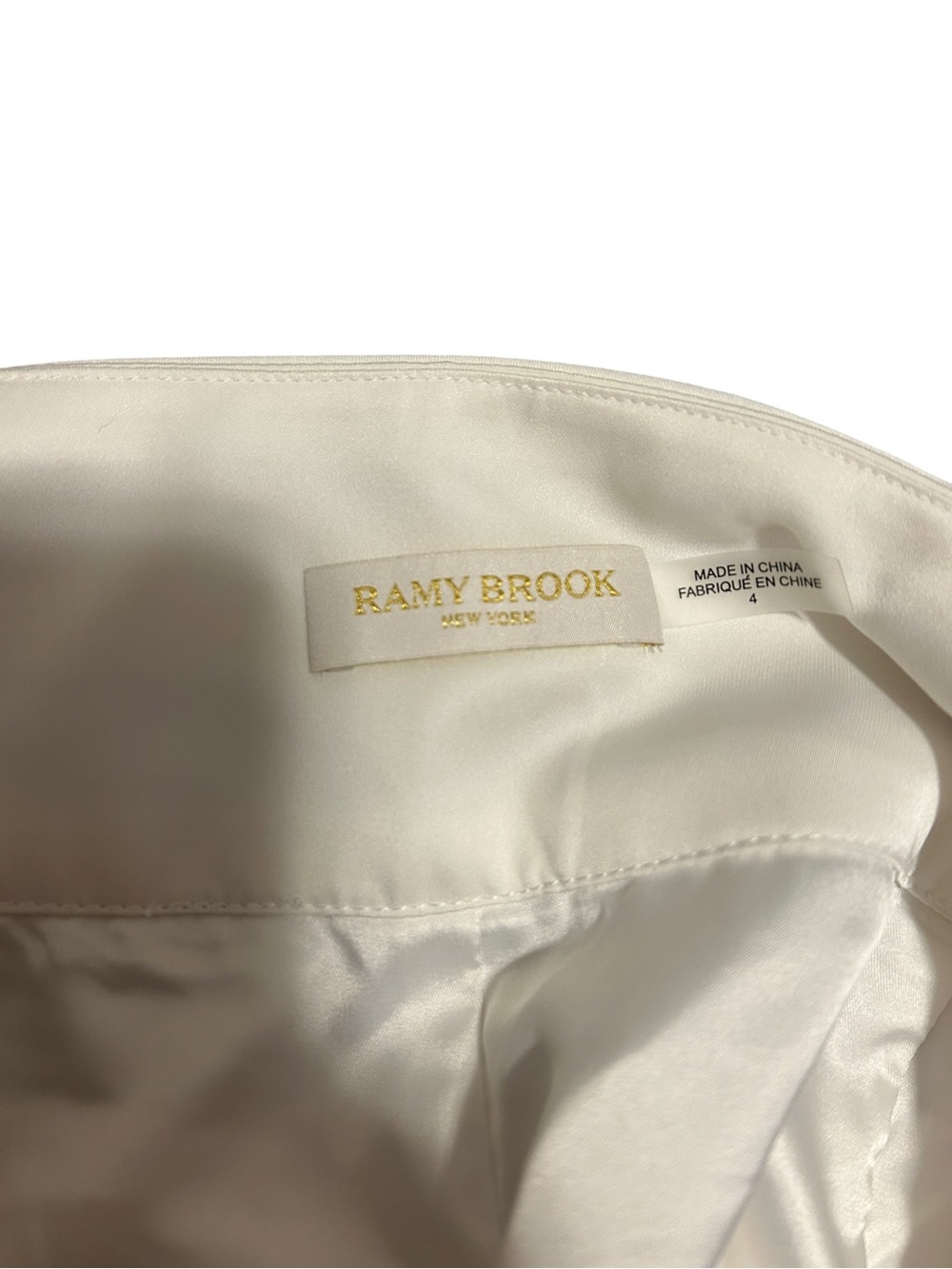 Ramy Brook Joss Pleated Shorts Ivory Size 4 - Picture 7 of 10